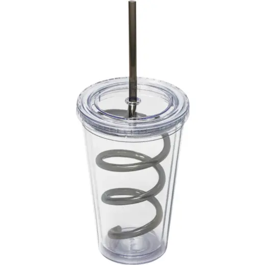 Malibu Tumbler & Twisty Straw Tumbler Charcoal